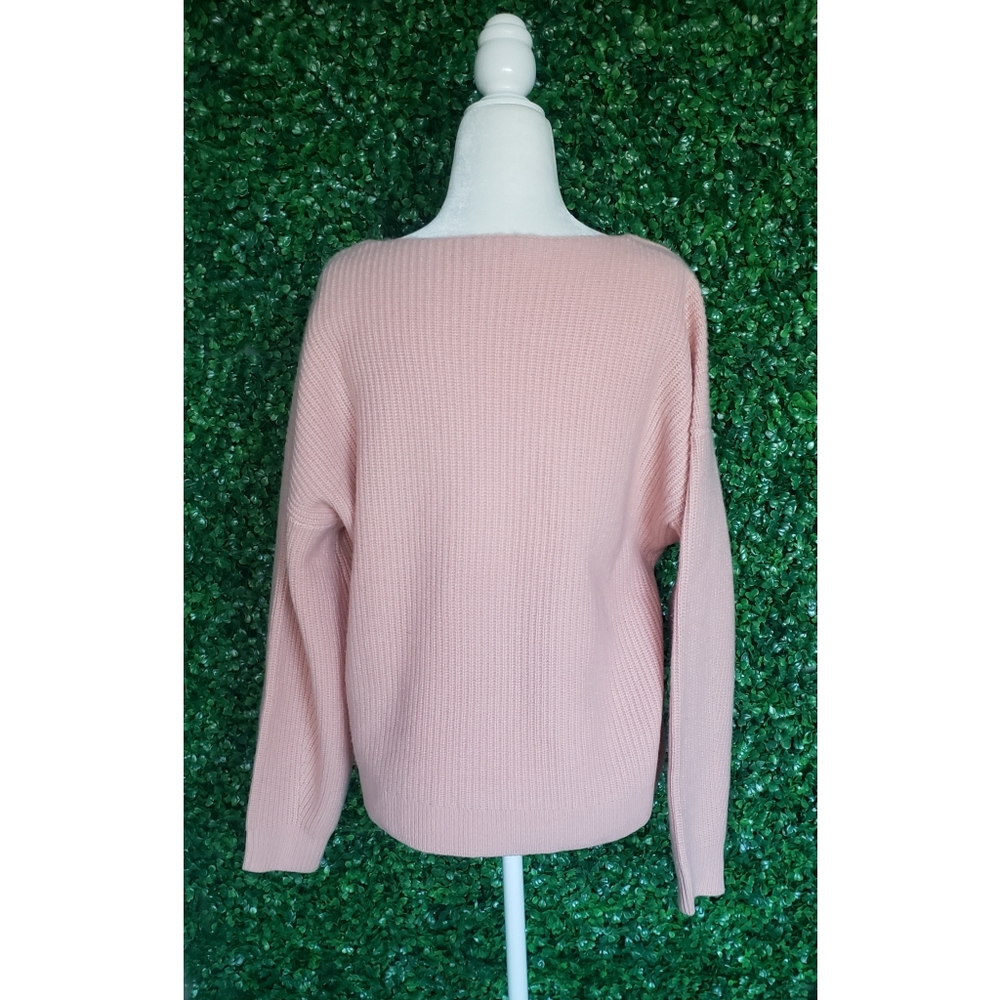 36. J.Crew Ribbed cashmere oversized V-neck sweater - Picture 6 of 9